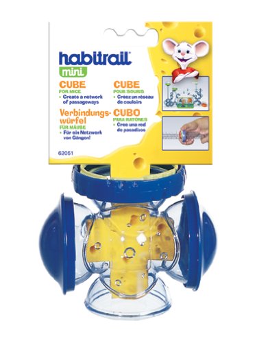 0080605620513 - HABITRAIL MINI CUBE WITH 3 WINDOWS AND 1 LOCK CONNECTOR HAMSTER CAGE ACCESSORIES