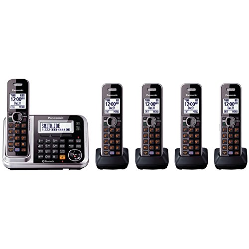 0806296603235 - PANASONIC KX-TG7875S LINK2CELL BLUETOOTH ENABLED PHONE, BLACK/SILVER