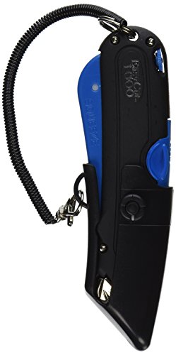 0806791928130 - GARVEY 091524 SAFETY CUTTER WITH HOLSTER, BLACK/BLUE
