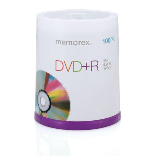 0806792058775 - MEMOREX DVD PLUS R 16X 4.7GB 100 PACK SPINDLE