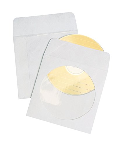0806792127693 - QUALITY PARK PAPER CD/DVD SLEEVE, WHITE, 250 SLEEVES