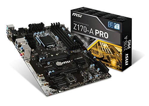 0807034901668 - MSI COMPUTER MOTHERBOARD ATX DDR4 Z170-A PRO