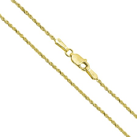 0807394173224 - 14K SOLID YELLOW GOLD ROPE CHAIN NECKLACE