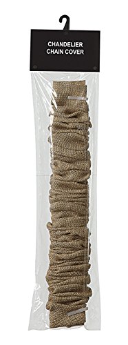 0807472596464 - CREATIVE CO-OP CHANDELIER CORD COVER, 6' LENGTH, NATURAL JUTE COLOR