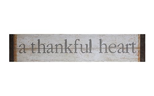 0807472831312 - WOOD AND METAL A THANKFUL HEART WALL DECOR