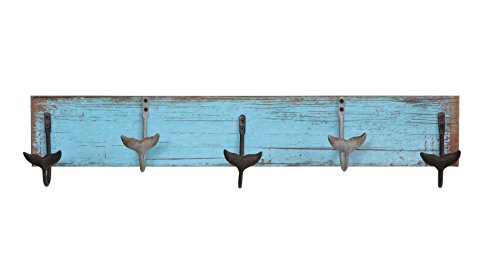 0807472894362 - WOODEN WHALE TAIL DECORATIVE WALL HANGER