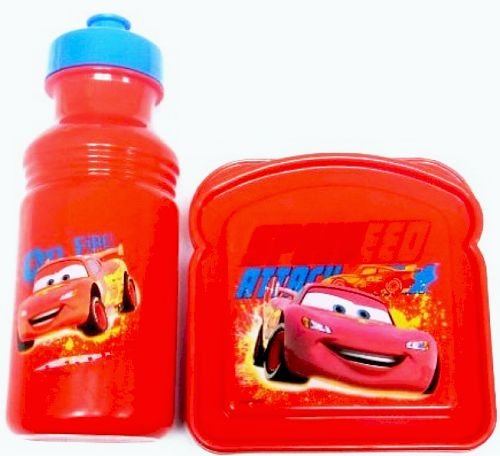 0807970099184 - CARS LIGHTNING MCQUEEN LUNCH SET WATER BOTTLE AND SANDWICH CONTAINER