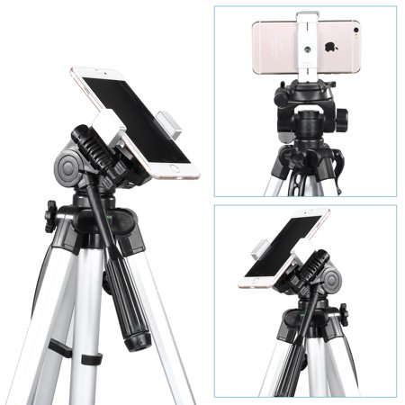 0808023179075 - NEEWER® EASY-ADJUST TWO-WAY SMARTPHONE TRIPOD SPRING LOCK HOLDER FOR IPHONE 6 6+ 5S 5C 5 4S 4 GOLD, GOOGLE NEXUS 5 SAMSUNG GALAXY S5 S4 S3 (WHITE)