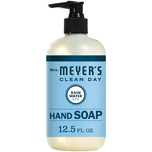 0808124112155 - MRS. MEYERS CLEAN DAY LIQUID HAND SOAP, CRUELTY FREE AND BIODEGRADABLE FORMULA, RAIN WATER SCENT, 12.5 OZ