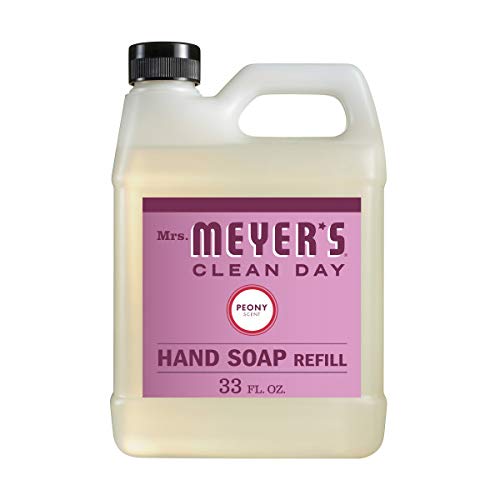 0808124114043 - MRS. MEYERS CLEAN DAY LIQUID HAND SOAP REFILL, CRUELTY FREE AND BIODEGRADABLE HAND WASH MADE WITH ESSENTIAL OILS, PEONY SCENT, 33 OZ