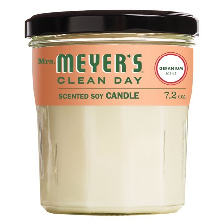 0808124431164 - MRS. MEYER'S CLEAN DAY SOY CANDLE - GERANIUM - 7.2 OZ - 2 PK