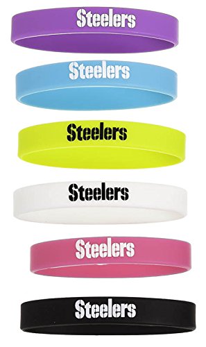 0808412154218 - PITTSBURGH STEELERS LOGO SILICONE BEVERAGE BOTTLE BANDS