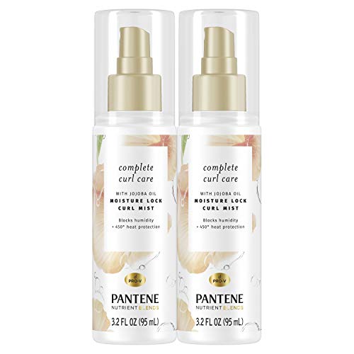 0080878192137 - PANTENE COMPLETE CURL CARE MIST, WITH JOJOBA OIL FOR CURLY HAIR, NUTRIENT BLENDS MOISTURE LOCK CURL MIST, SULFATE FREE, 3.2 FL OUNCE TWIN PACK