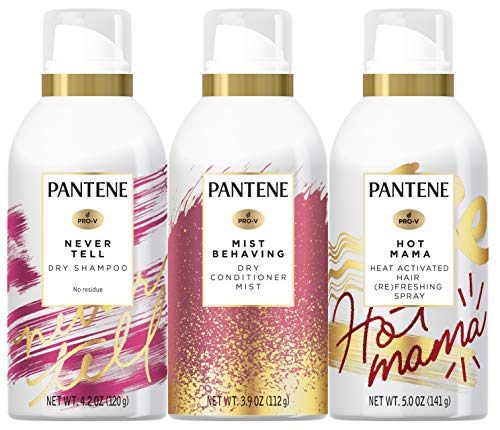 0080878193059 - PANTENE DRY SHAMPOO, DRY CONDITIONER AND HAIR REFRESHING SPRAY BUNDLE, FOR THIN HAIR, PARABEN AND SULFATE FREE, 4.2 OZ, 3.9 OZ AND 5.0 OZ