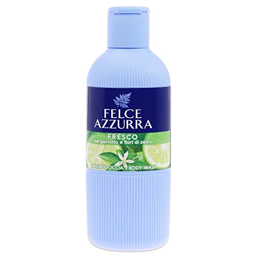 0000080883463 - FELCE AZZURRA BERGAMOT AND JASMINE - REFRESHING ESSENCE BODY WASH - ENRICHED BY HINTS OF AMBER AND CINNAMON - INTENSE AND REGENERATING FRAGRANCE - NATURALLY MOISTURIZES FOR COMFORTABLE SKIN - 1.69 OZ