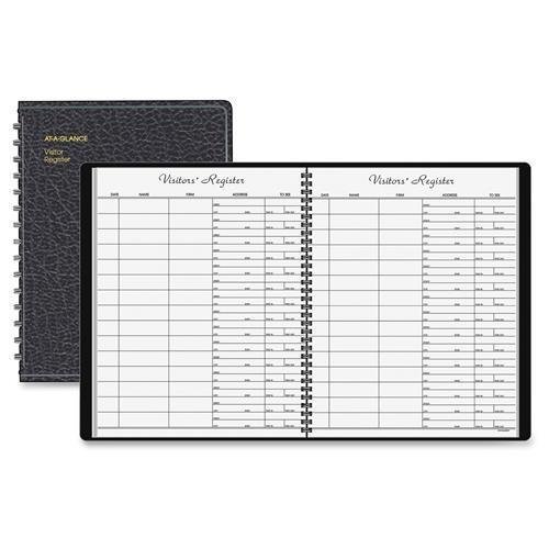 0809099271687 - 8058005 AT-A-GLANCE VISITOR REGISTRATION BOOK - 60 SHEET(S) - WIRE BOUND - 11 X 8.50 SHEET SIZE - WHITE - 1 EACH