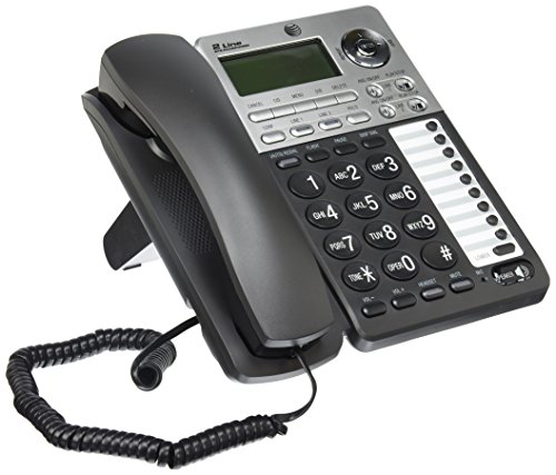 0809301858262 - AT&T ML17939 2-LINE CORDED TELEPHONE WITH DIGITAL ANSWERING SYSTEM AND CALLER ID/CALL WAITING, BLACK/SILVER
