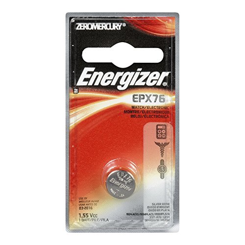 0809301950386 - ENERGIZER EPX76BPZ ELECTRONIC SILVER 1.55V BATTERY (BLACK/RED)