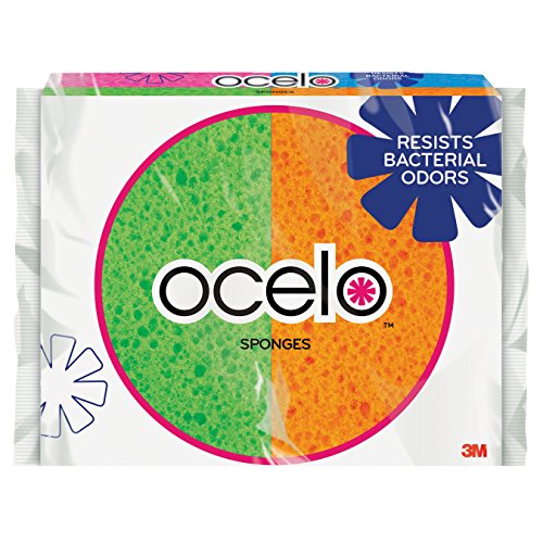 0809302054700 - OCELO HANDY SPONGE, 4.7-INCHES X 3-INCHES X 3/5-INCHES, 4-COUNT