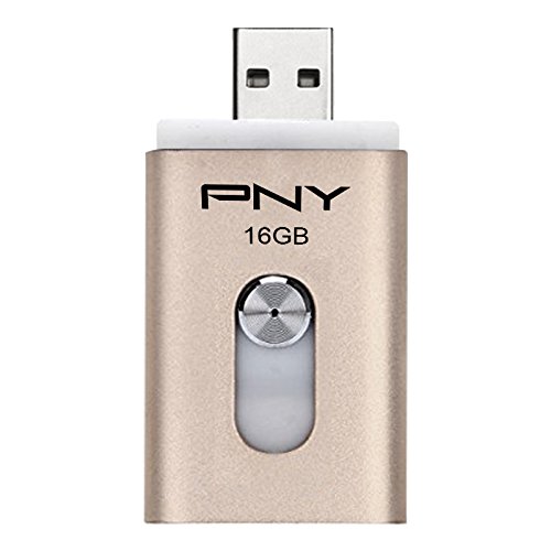 0809394579662 - PNY DUO-LINK ON-THE-GO 16GB USB FLASH DRIVE FOR IPAD (P-FDI16GOTGA-GE)