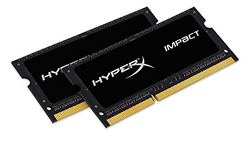 0809395313951 - KINGSTON HYPERX IMPACT BLACK 16GB KIT (2X8GB) 1600MHZ DDR3L CL9 SODIMM 1.35V LAPTOP MEMORY (HX316LS9IBK2/16)
