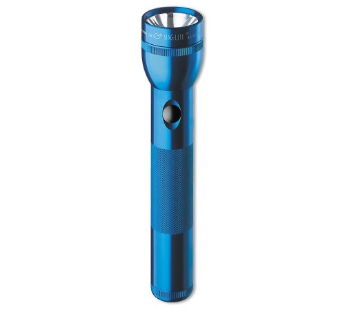 0809396058837 - MAGLITE HEAVY-DUTY INCANDESCENT 2-CELL D FLASHLIGHT, BLUE