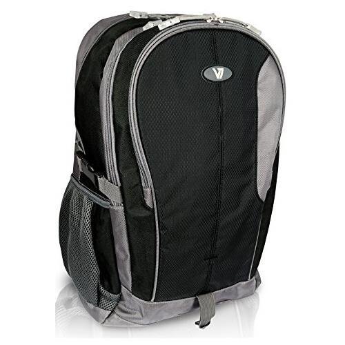 0809396064753 - V7 CBEX1A-BLK-1N ODYSSEY CARRYING CASE (BACKPACK) FOR 15.6 NOTEBOOK - BLACK, GRAY - WATER RESISTANT - NYLON