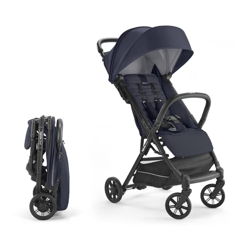 0809630009274 - INGLESINA QUID BABY STROLLER - LIGHTWEIGHT AT 13 LBS, TRAVEL FRIENDLY, ULTRA COMPACT & FOLDING - FITS IN AIRPLANE CABIN & OVERHEAD - FOR TODDLERS FROM 3 MONTHS TO 50 LBS - MIDNIGHT BLUE