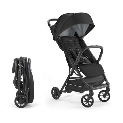 0809630009281 - INGLESINA QUID BABY STROLLER - LIGHTWEIGHT AT 13 LBS, TRAVEL FRIENDLY, ULTRA COMPACT & FOLDING - FITS IN AIRPLANE CABIN & OVERHEAD - FOR TODDLERS FROM 3 MONTHS TO 50 LBS - PUMA BLACK