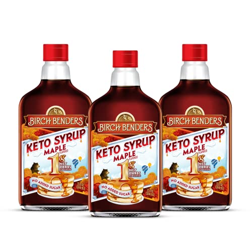 0810001561291 - CLASSIC MAPLE KETO CARB-FRIENDLY SYRUP 3 PACK BY BIRCH BENDERS - KETO, PALEO, NO ADDED SUGAR, MONK FRUIT SWEETENED MAPLE SYRUP (13 FL OZ - PACK OF 3)