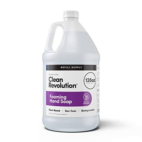 0810004550827 - CLEAN REVOLUTION FOAMING HAND SOAP REFILL SUPPLY CONTAINER. READY TO USE FORMULA. NATURAL LAVENDER FRAGRANCE, 128 FL. OZ