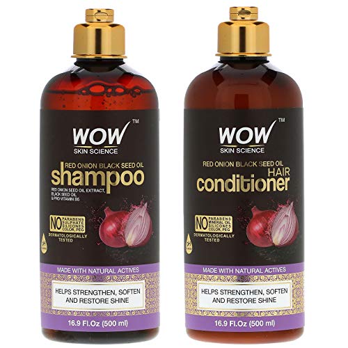 0810005281430 - WOW SKIN SCIENCE, RED ONION BLACK SEED OIL SHAMPOO + HAIR CONDITIONER, 2 PIECE KIT,WOW SKIN SCIENCE, RED ONION BLACK SEED OIL SHAMPOO + HAIR CONDITIONER, 2 PIECE KIT