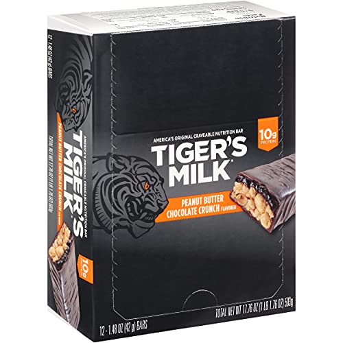 0810006230284 - TIGERS MILK PEANUT BUTTER CHOCOLATE CRUNCH FLAVORED NUTRITION BAR, 42 G (PACK OF 12)