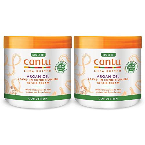 0810006943931 - CANTU LEAVE-IN CONDITIONING REPAIR CREAM WITH ARGAN OIL, 16 OZ (PACK OF 2) (PACKAGING MAY VARY)
