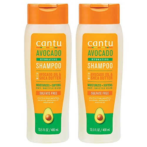 0810006944020 - CANTU AVOCADO HYDRATING SULFATE-FREE SHAMPOO WITH PURE SHEA BUTTER, 13.5 OZ (PACK OF 2) (PACKAGING MAY VARY)