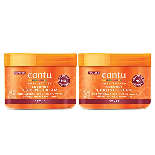 0810006944044 - CANTU COCONUT CURLING CREAM FOR NATURAL HAIR WITH PURE SHEA BUTTER, 12 OZ (PACK OF 2) (PACKAGING MAY VARY)