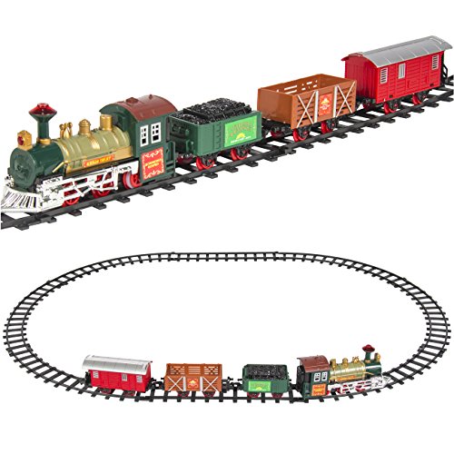 0810010025067 - BEST CHOICE PRODUCTS CLASSIC TRAIN SET FOR KIDS WITH MUSIC AND LIGHTS BATTERY OPERATED RAILWAY CAR SET