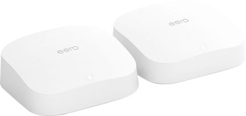 0810019527197 - AMAZON EERO PRO 6 TRI-BAND MESH WI-FI 6 SYSTEM WITH BUILT-IN ZIGBEE SMART HOME HUB (2-PACK)