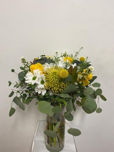 0810022323205 - KABLOOM PRIME NEXT DAY DELIVERY - MAFADI COLLECTION - HAPPY SUNSHINE BOUQUET (FRESH FLOWERS FOR DELIVERY PRIME) GIFT FOR BIRTHDAY, SYMPATHY, ANNIVERSARY, THANK YOU, VALENTINE, MOTHER’S DAY FLOWERS