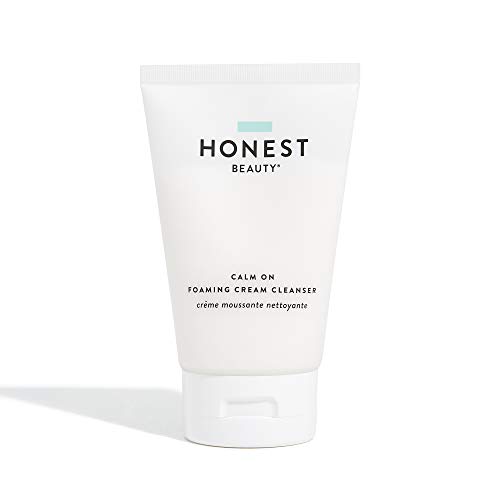 0810022912010 - HONEST BEAUTY CALM ON FOAMING CREAM CLEANSER | VEGAN | SOOTHES + CALMS SENSITIVE SKIN | HYPOALLERGENIC, DERMATOLOGIST APPROVED & CRUELTY FREE | 4.0 FL. OZ.