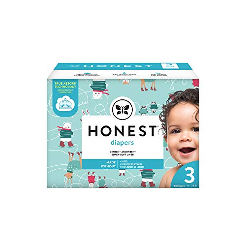 0810022912973 - THE HONEST COMPANY CLUB BOX DIAPERS WITH TRUEABSORB TECHNOLOGY, PANDAS & PAINTED FEATHERS