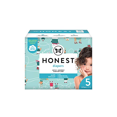 0810022912997 - THE HONEST COMPANY CLUB BOX DIAPERS WITH TRUEABSORB TECHNOLOGY, TEAL TRIBAL & SPACE TRAVEL