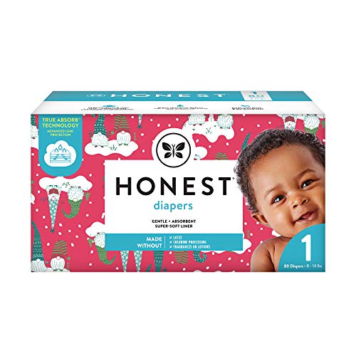 0810022913017 - THE HONEST COMPANY CLUB BOX DIAPERS WITH TRUEABSORB TECHNOLOGY, ROSE BLOSSOM & SLICED FRUIT