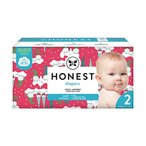 0810022913024 - THE HONEST COMPANY CLUB BOX DIAPERS WITH TRUEABSORB TECHNOLOGY, TRAINS & BREAKFAST