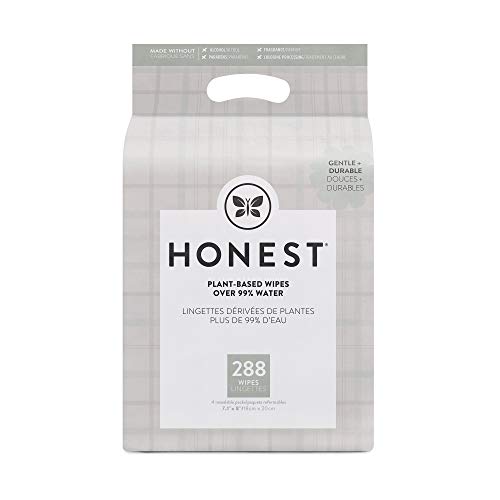 0810022913093 - THE HONEST COMPANY BABY WIPES, PLAID, 288 COUNT