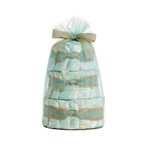 0810022916216 - THE HONEST COMPANY | REGULAR DIAPER CAKE | SHOWER + REGISTRY GIFT | CLEAN CONSCIOUS DIAPERS, BABY PERSONAL CARE, PLANT-BASED WIPES | ABOVE IT ALL, SIZE 1, 35 COUNT