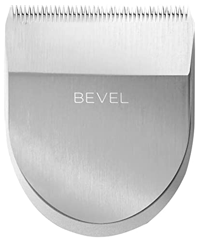 0810026290220 - BEVEL SQUARE TRIMMER BLADE BY BEVEL - BEARD TRIMMER FOR MEN, PRECISE LINEUPS, TRIMMING AND SHAVING FOR FACE, HEAD, AND BODY, FOR ALL HAIR TYPES, WORKS WITH BEVEL TRIMMER - SILVER, 1 COUNT