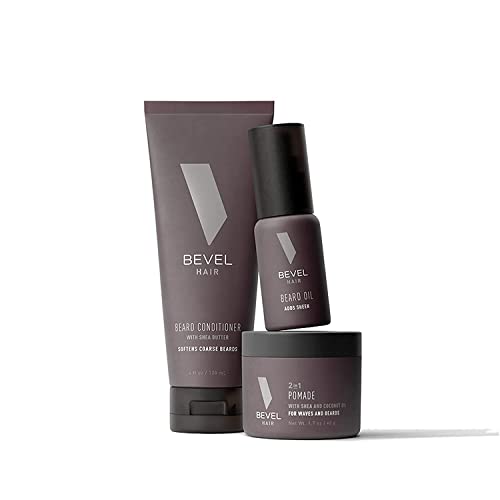 0810026291043 - MENS BEARD GROOMING KIT BY BEVEL - INCLUDES BEARD SOFTENER, BEARD BALM, AND BEARD OIL TO SOFTEN, HYDRATE, AND SOOTHE