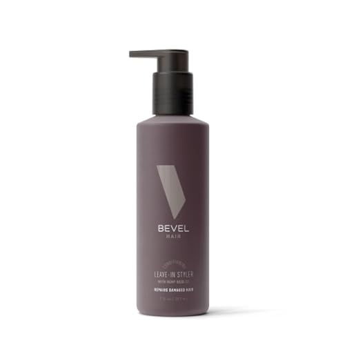 0810026291388 - BEVEL LEAVE IN CONDITIONER FOR MEN - CURLY HAIR CONDITIONER WITH HEMP SEED OIL AND BIOTIN, DETANGLES MOISTURIZES AND STRENGTHENS HAIR, 7 OZ (PACK OF 2)
