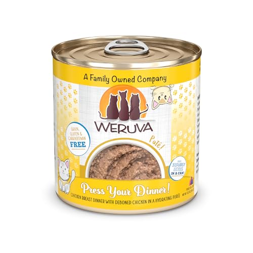 0810028244702 - WERUVA CLASSIC CAT PATE, PRESS YOUR DINNER WITH CHICKEN, 10 OZ CAN (PACK OF 12)